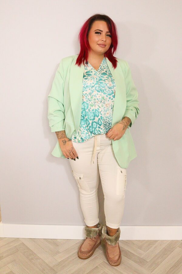 Traveltop kort flower zee groen