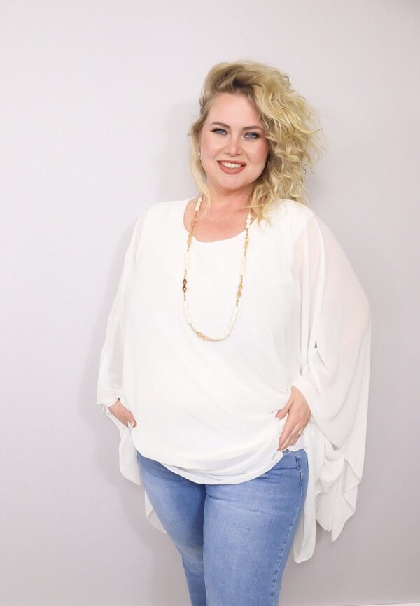 Blouse Chiffa wit