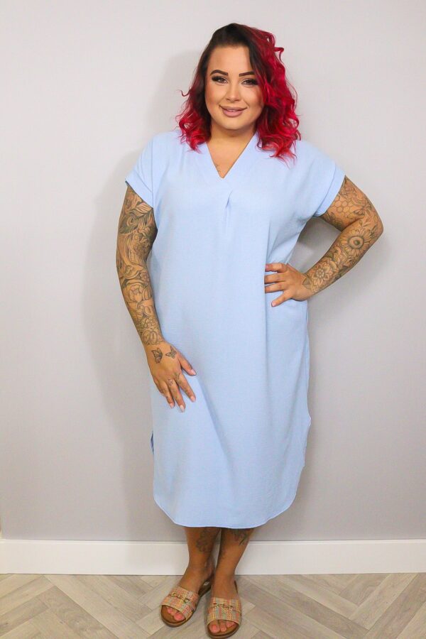 Jurk Corina blauw