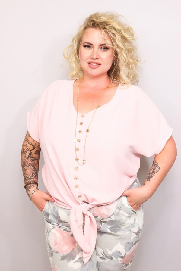 Blouse Dominique  zalm roze