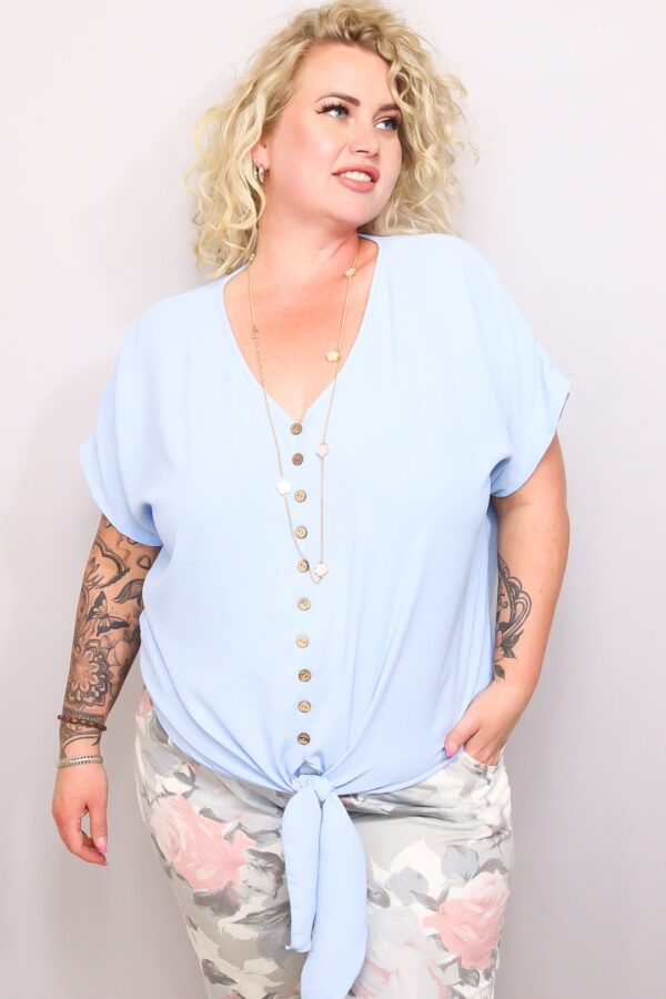 Blouse Dominique licht blauw