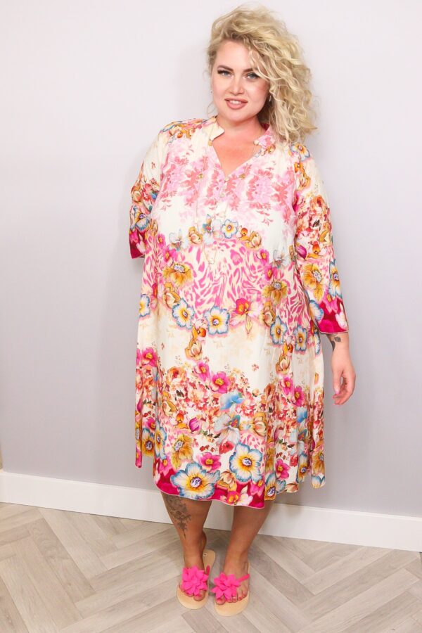 Jurk Samira roze