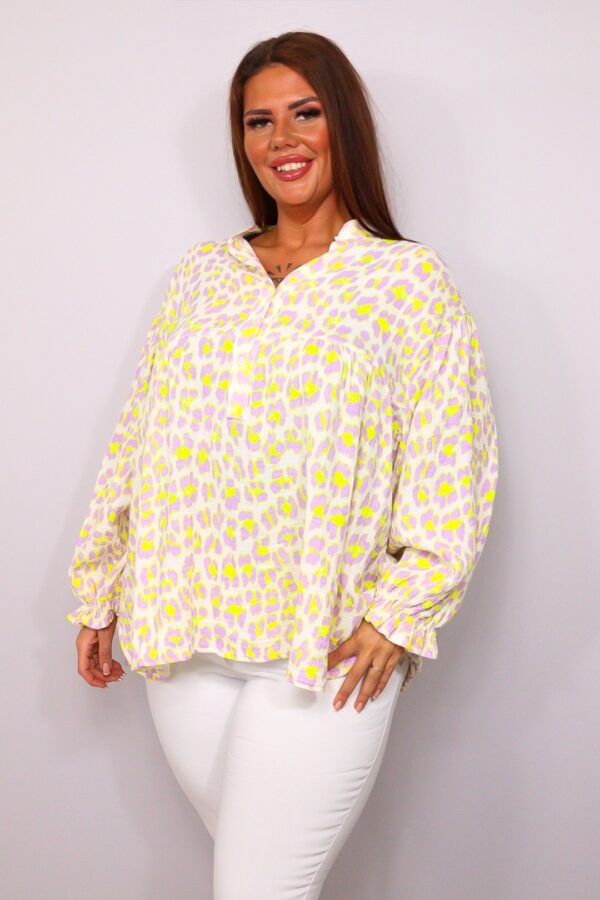 Blouse Coda neon lila geel