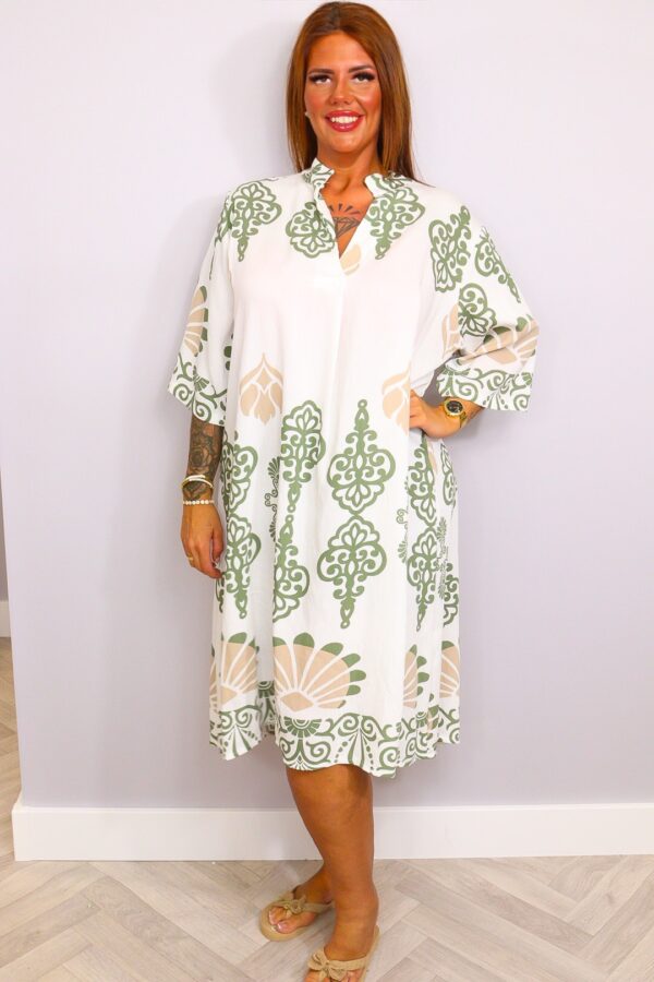 Kaftan Jurk Sandy Groen