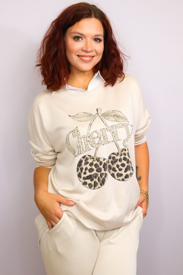Trui Berry Cherry Beige