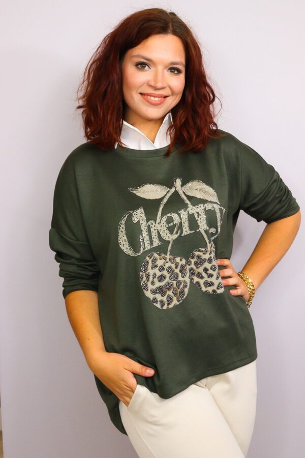 Trui Berry Cherry Groen