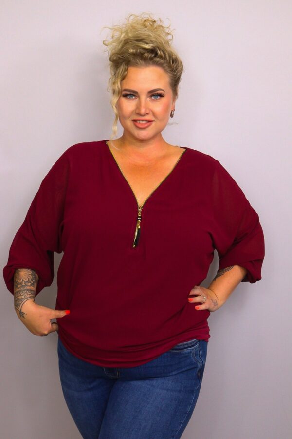 Blouse Bowien Bordeaux