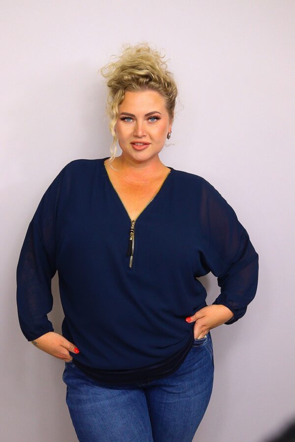 Blouse Bowien Donkerblauw