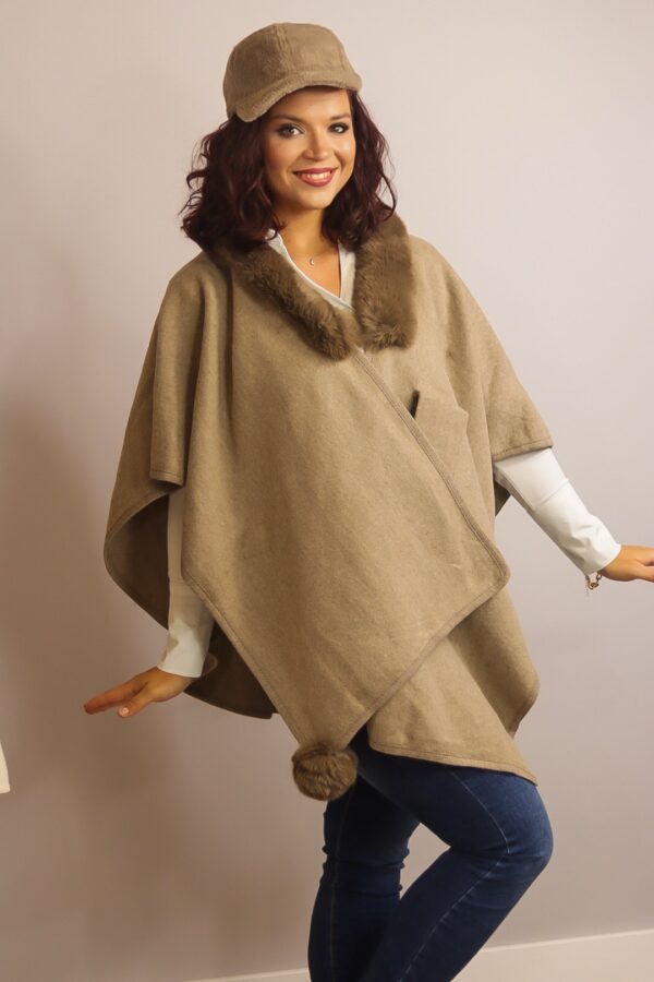 Poncho Aike Taupe